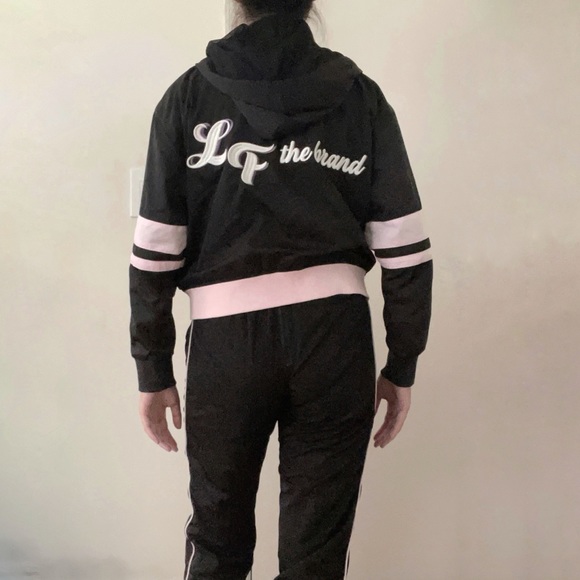 LF the Brand Tracksuit w Windbreaker & Track Pants Joggers Logo Striped Zip Up - Picture 3 of 15